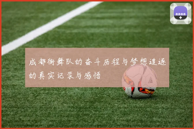 成都街舞队的奋斗历程与梦想追逐的真实记录与感悟