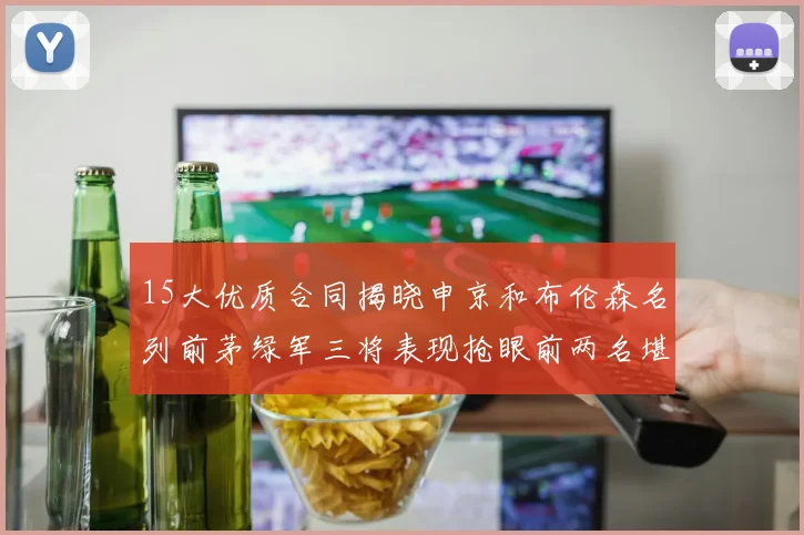 15大优质合同揭晓申京和布伦森名列前茅绿军三将表现抢眼前两名堪称传奇