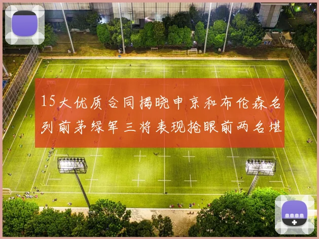 15大优质合同揭晓申京和布伦森名列前茅绿军三将表现抢眼前两名堪称传奇